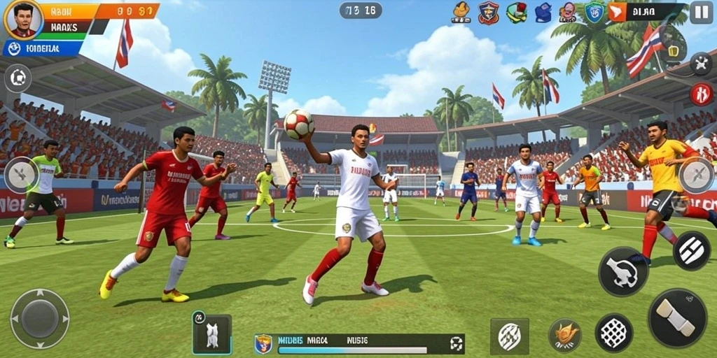 Fitur interaktif dengan komunitas game yang aktif.