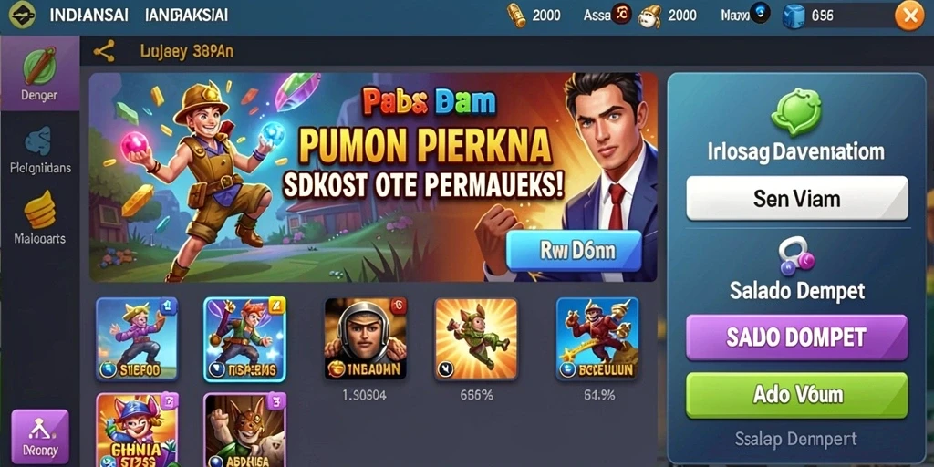 Screenshot memperlihatkan berbagai item collectible dalam permainan.