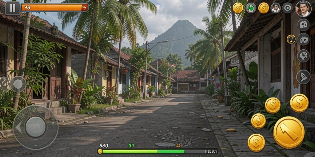 Screenshot memperlihatkan fitur interaksi antar pemain yang seru.
