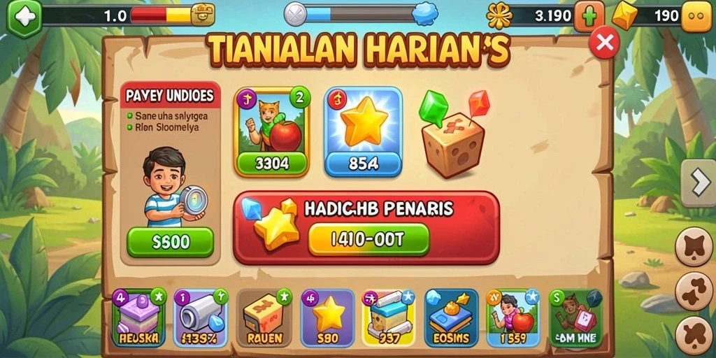 Level menantang yang membuat setiap misi semakin seru.