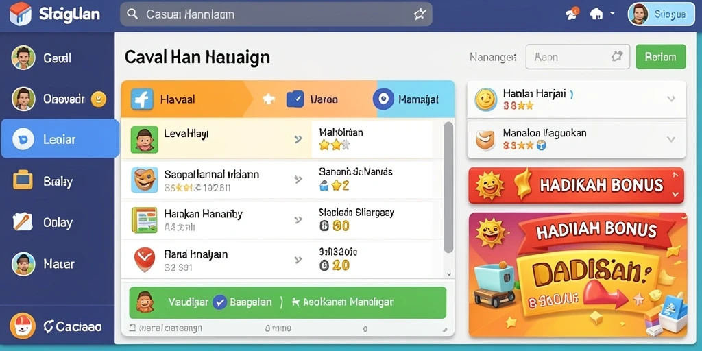 Pemandangan dunia yang menakjubkan dan penuh warna.